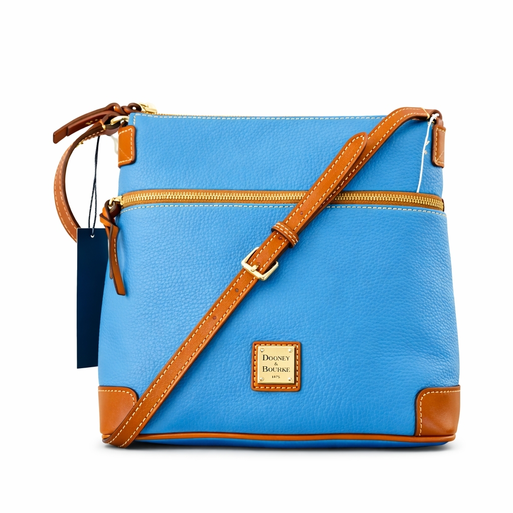 Dooney & Bourke Nwt Pebble Leather Crossbody, Blue